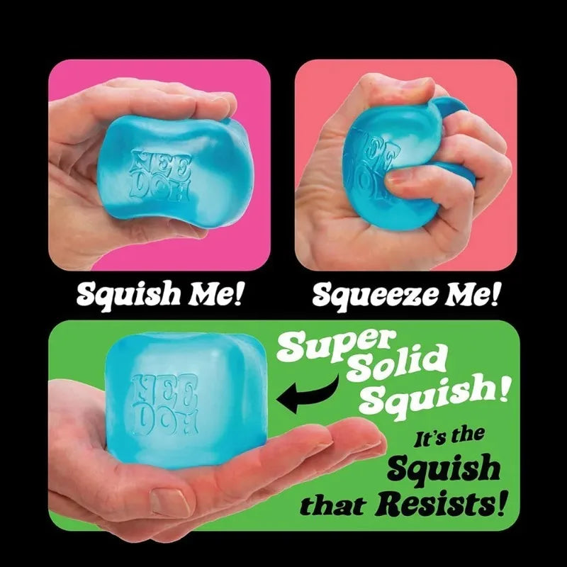 Slow Rebound Maltose Ice Cube Water Cube Squish Block Needoh Soft Squeeze Fidget Toy Stress Relief Vent Squishy Gift For Teens