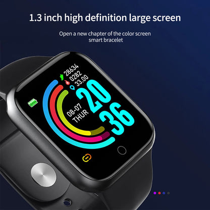 Multifunctional Smart Watch Men Women Bluetooth Connected Phone Music Fitness Sports Bracelet Sleep Monitor Y68 Smartwatch