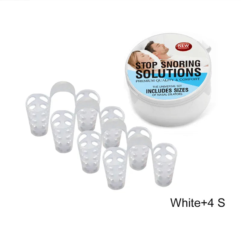 Anti Snoring Sleep Nose Clip Snore Stop Aid Nasal Dilators Device Congestion Aid No Strips Cones Sleeping Aid Device