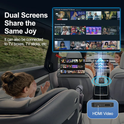 Android 14 4+64G Wireless CarPlay Ai Box Kowankit Smart HDMI Plug & Play 5 in 1 Android Auto Car Tv Box For YouTube Netflix 2026