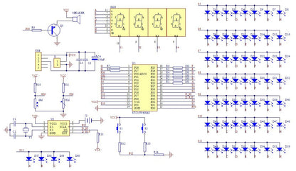 DIY Rotating Digital LED Display Module Alarm Electronic Digital Clock Kit 51 SCM Learning Board 5V DS1302