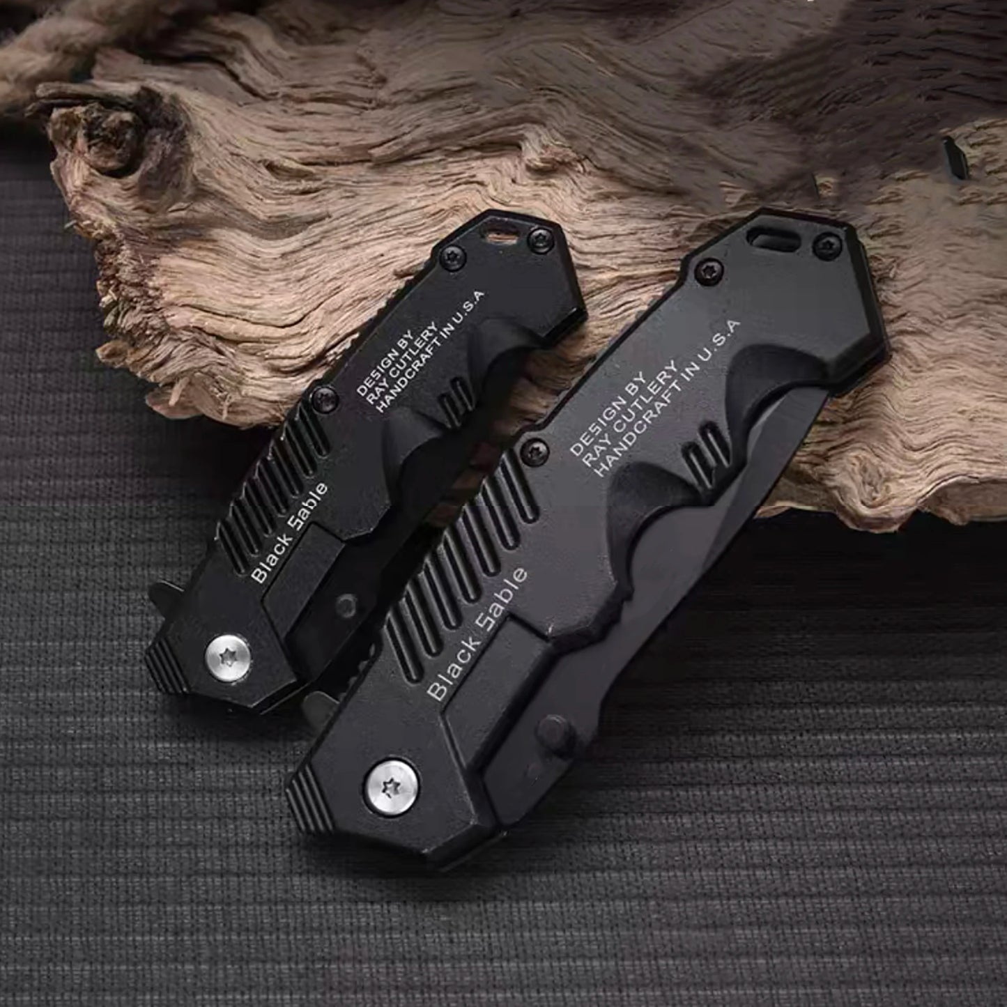 Stainless steel multi-functional folding knife, outdoor camping, wild exploration, survival, portable household fruit knife