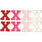 8pcs Sweet 26 Letters Towel Embroidery Patch Pink A-Z Self-adhesive Sticker Decoration For DIY Apparel Bag Crafts Accessories