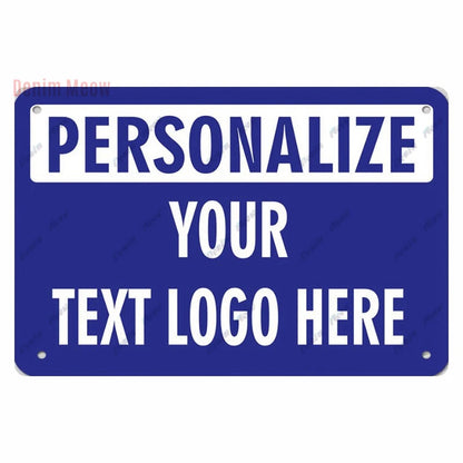 Customize Your Logo Metal Tin Sign, Personalize Your Text Here Wall Decor, Tin Sign, Home Decor, Plaques Art Poster, WYD12