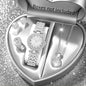 2026Fashion Roman pattern diamond inlaid women's watch quartz watch bracelet women's watch set