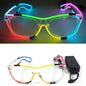 New Cool Cyberpunk Style Glasses Glowing Party Decor Luminous LED Sunglasses Lighting Up Bar Rave Music Dancing Party