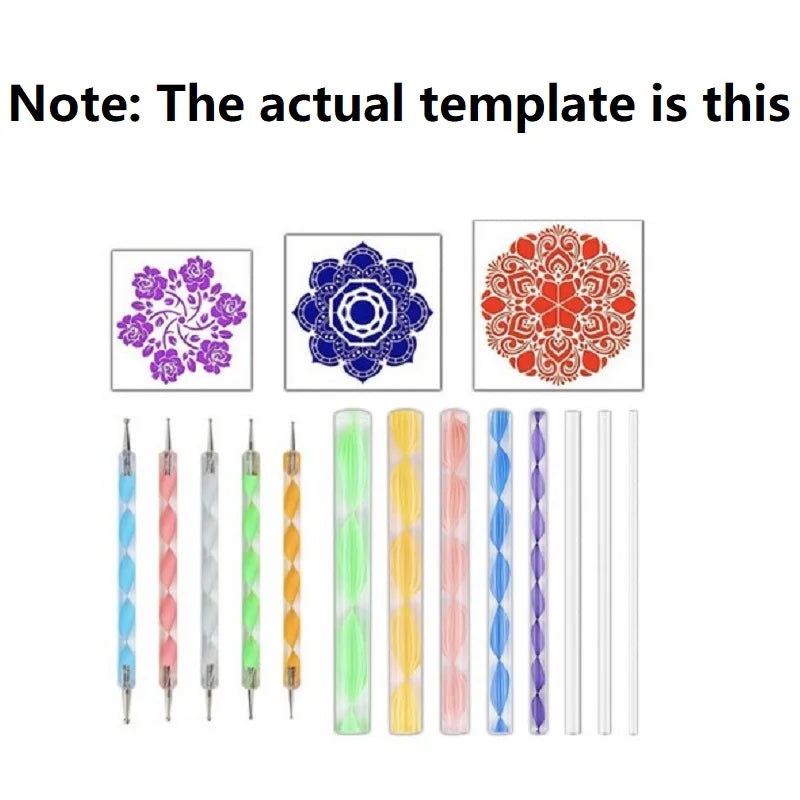 Mandala Dotting Tools for Rock Painting Kits Dotting Art Pen Paint Stencil Drawing Stylus Brush Art Supplies Mandala Art Tool