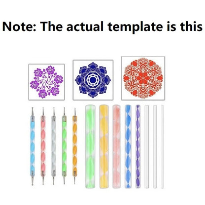 Mandala Dotting Tools for Rock Painting Kits Dotting Art Pen Paint Stencil Drawing Stylus Brush Art Supplies Mandala Art Tool