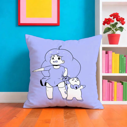 Bee And P-PuppyCat Anime Pillow Case Cushion Cover Soft & Easy-Wash Pillow Case – Versatile For Couch, Bed, Travel And Office