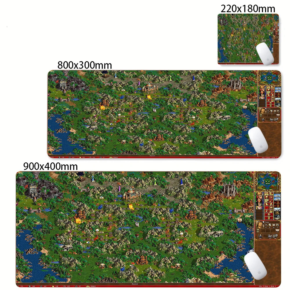 Gaming Laptops Keyboard Mat Desk Protector Gamer Mats Anime Heroes of Might and Magic 3 Map Deskmat Laptop Accessories Mouse Pad