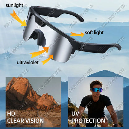 2026 New AI Smart Sports shooting&recording Glasses 800W Camera HD Anti-shake Bicycle Riding Shooting Artifact Windproof Goggle