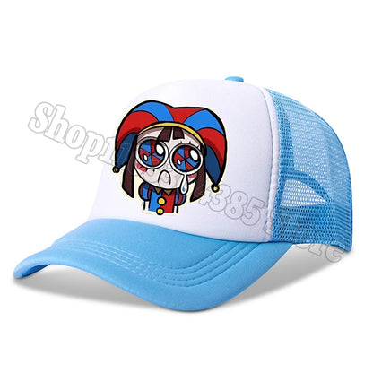 The Amazing Digital Circus Baseball Cap Kids Adult Outdoor Sports Sun Hat Summer Breathable Mesh Sunbonnet Kawaii Headgear Gift