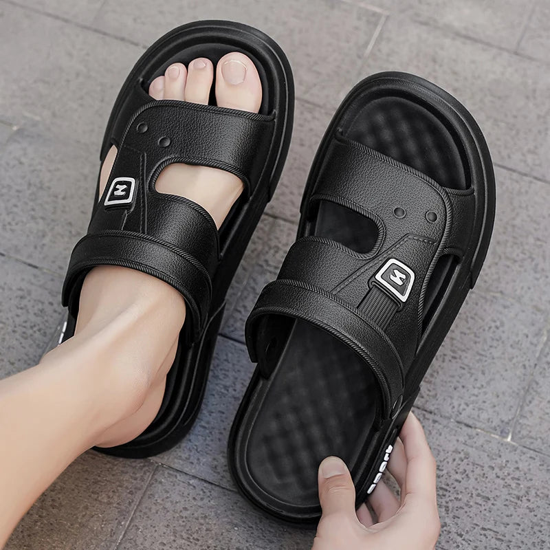 Retro style men dress shoes business casual footwear round toe soft sole anti slip comfortable for street work daily use