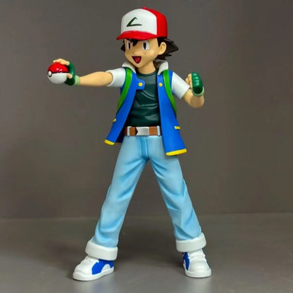 13cm Anime Pokemon Ash Ketchum Figure Pokemon Action Figures Pvc Collection Model Toys Gifts