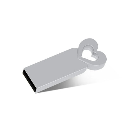 High Speed USB Flash Drives 64GB Cute Heart Pen Drive 32GB Rose Gloden Memory Stick Real Capacity Pendrive Creative gift