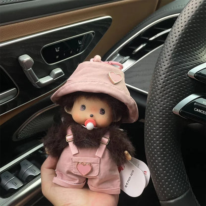 15cm Monchhichi Cute Little Monkey Diy Outfit Change Doll Multiple Styles Exquisite Backpack Pendant Keychain Toy Periphery Gift