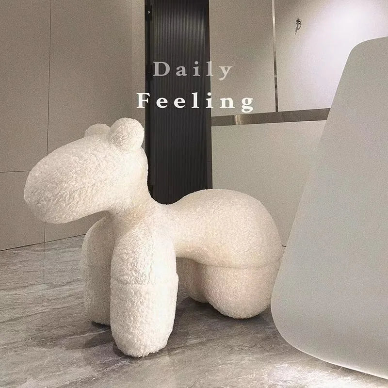 Modern creative single sofa ornament gift living room chairs Design Relaxing chair home furniture lint Pony stool chair