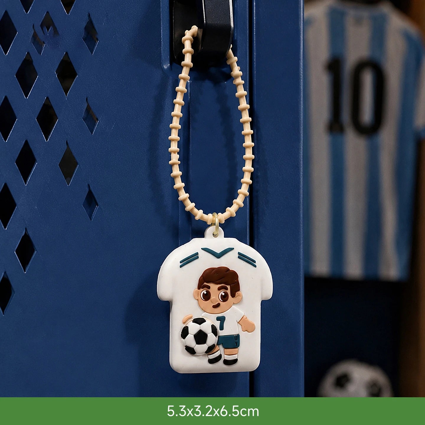 Football Jersey Squeeze Toy Keychain, Sports Star Stress Relief Pendant, Student Schoolbag Decoration, Fan's Small Gift