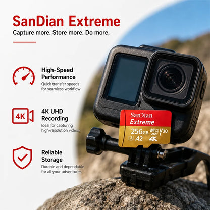 128GB Micro TF SD Card Portable Storage Card for Smartphone Tablet Camera