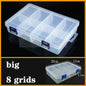Transparent Plastic Box Screw Compartment Box Jewelry Earring Display Case Container Clear Terminal Organizer Tool Storage boxes