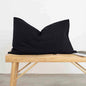 100% French Linen Soft Breathable Pillow Covers Decorative Square Throw Pillow Covers for Bed Couch Sofa Envelope Closure