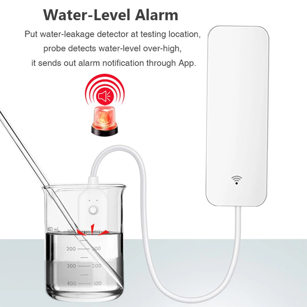 Tuya Smart Zigbee/WiFi Water Detection Sensor Remote Monitor Protecting Family Safety for Smart Home Automation via Smart Life