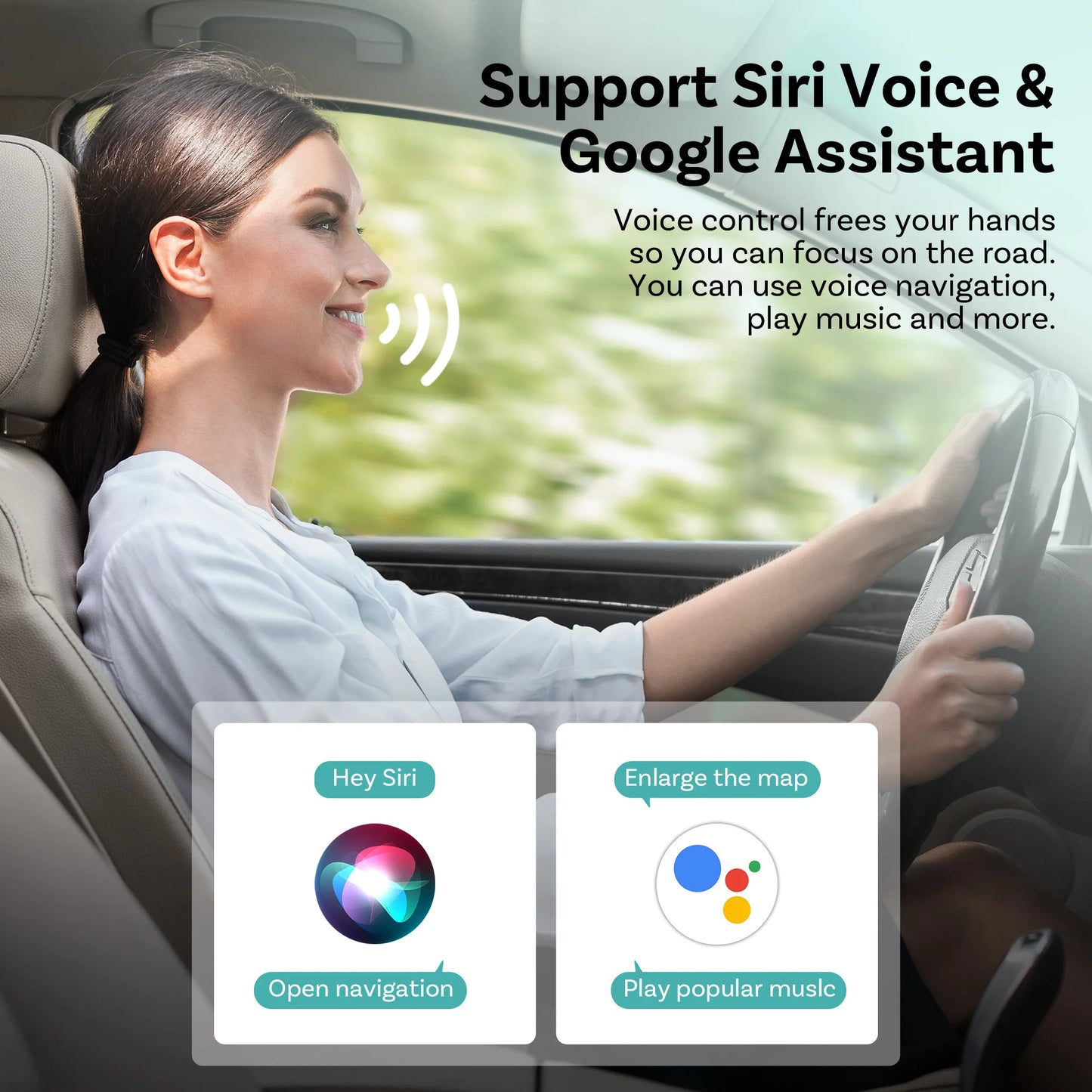 OTTOCAST Mini Dot Cube Wireless CarPlay Android Auto Adapter 2 in 1 USB AI Car Accessories for Totoya VW Benz Chevrolet Hyundai