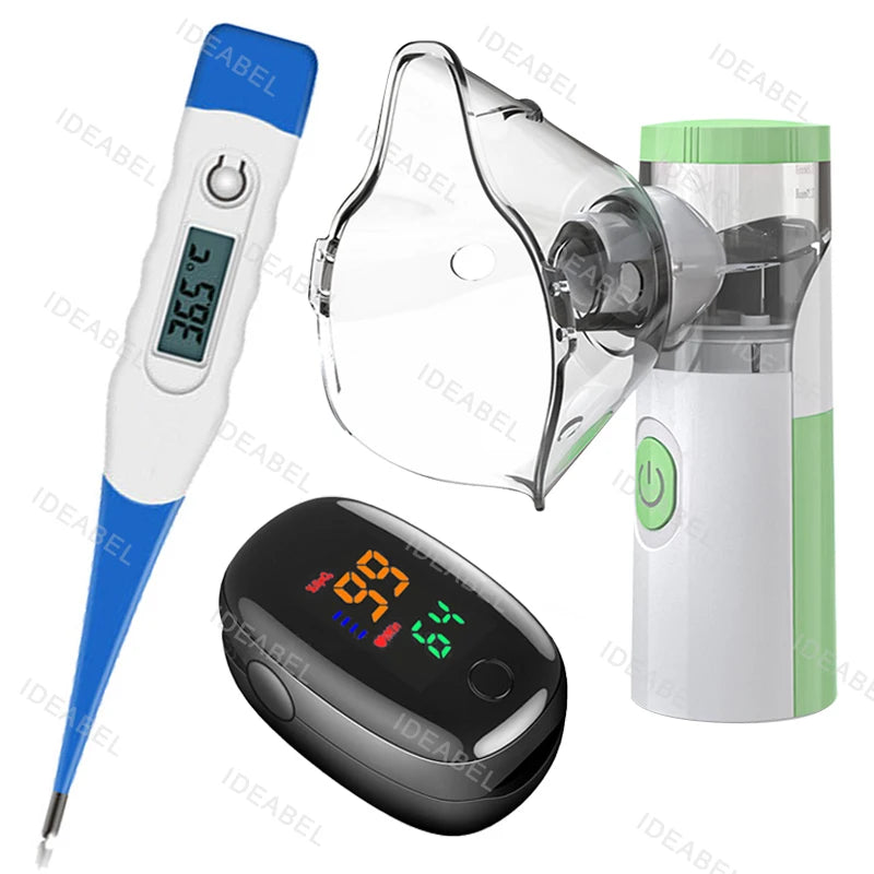 Mini Medical Nebulizer Handheld Nebulizers Ultrasonic Atomizers Portable Mute Asthma Inhaler for Adults Children Nebulizador