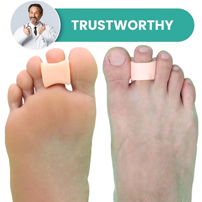 Pexmen 2Pcs Hammertoe Corrector Soft Gel Toe Straighteners Realign Bent Claw Hammer Toes Toe Corrector for Men and Women