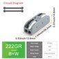 DIY GO 25PCS Universal Compact Fast BUTT Wire Connector Push-in Lever Splice Terminal Block 2/3/4/5 Pin Home LED Lighting Wiring