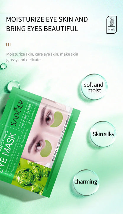 10 Pairs SADOER Crystal Collagen Eye Mask Anti Wrinkle Dark Circles Removal Eyes Bags Moisturizing Eye Patches Skin Care