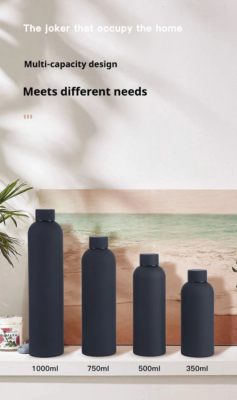 350-750ML Stainless Steel Thermos Cup Portable Small Mouth Water Cup Travel Outdoor Sports Water Bottle Vacuum Flask Gym Kettle