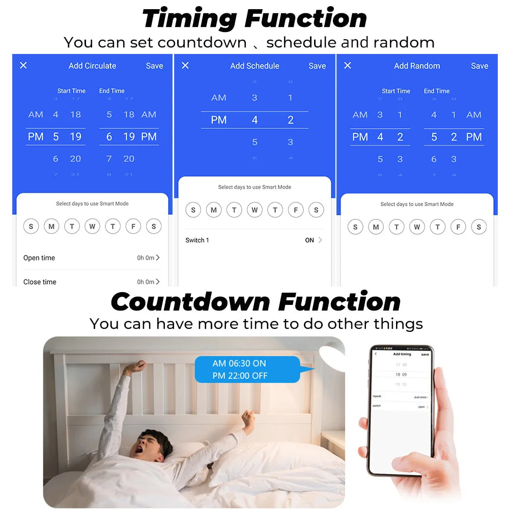 Tuya Smart Socket WIFI 16A/20A EU Plug With Monitoring Timing Function Smart Home Electronic Power Outlet Alexa Google Home