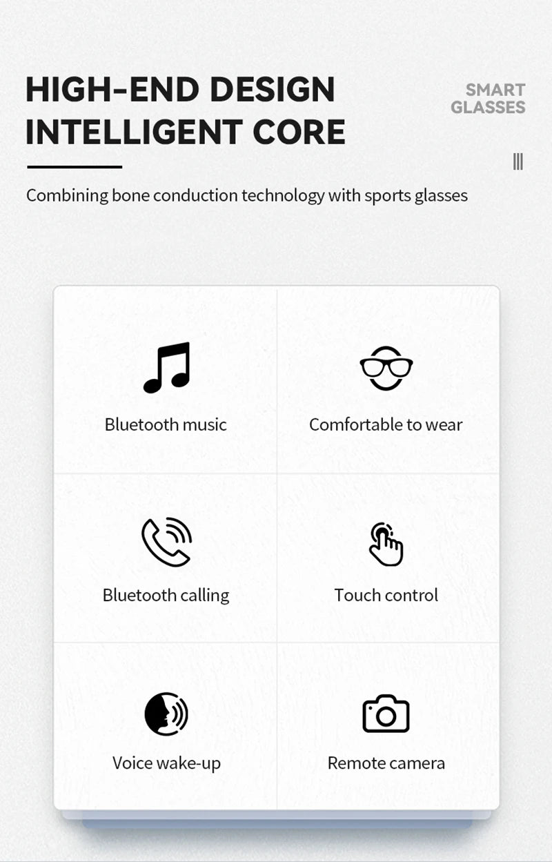 Lenovo AI Smart Glasses 8K Remote Control Touch Photo Camera Recording Translator Voice Assistant Wireless Bluetooth Eyewear