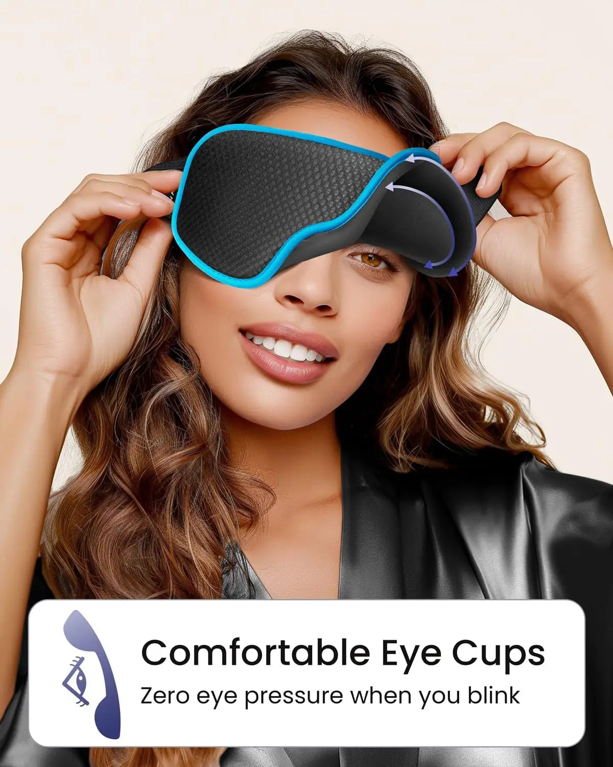 Eye Mask for Sleep Eye Sleeping Masks for Women and Men 3D Weighted Eye Cover Sleeping Mask Blackout Blindfold of Eyemask