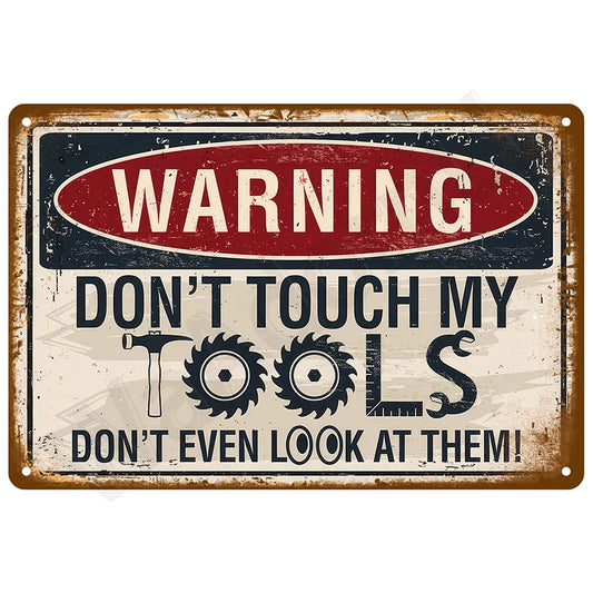 Vintage Metal Signs Plates Posters House Interior Bathroom Wall Art Mural Aesthetic Room Home Decor Decorations Retro Tin Sign