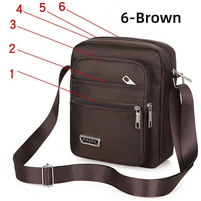 Waterproof Men Crossbody Bags Male Nylon Shoulder Bags Boy Messenger Bag Man Handbags For Travel Casual Large Satchel Grey Bags