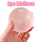 Blue Transparent Maltose Squishy Toy, Cute Mochi Soft Simulated Ball, Fast Rebound Anti Stress Fidget Decompression Toy