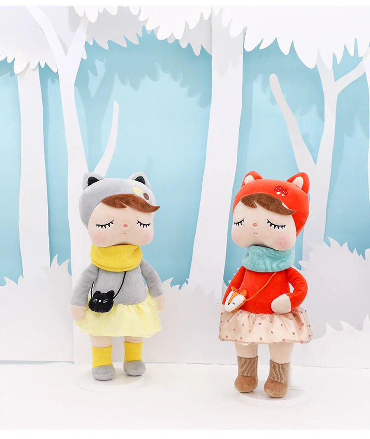 Original Metoo 33cm Angela Plush Doll Kawaii Rabbit And Cute Unicorn Fox toy Boy Girl Birthday Gift For Kids Toys