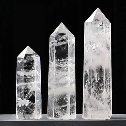 Natural Stone and Crystals Point Wand Witchcraft Rose Quartz Amethyst Home Decor Mineral Reiki Healing Stones Crafts Room Decor