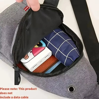 1 adjustable men's and women's crossbody bag sports chest bag, durable travel and hiking backpack chest bag