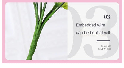 Simulated Rose Bouquet Home Decoration Small Rose Camellia Wedding Decoration Artificial Flowers Garden Decoration