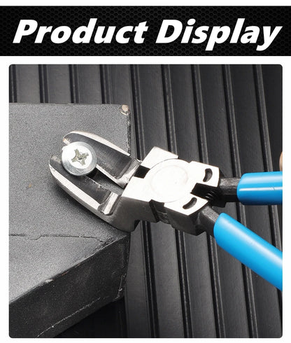 Multifunctional Car Clip Pliers Diagonal Pliers Car Rivet Tightening Pliers Wire Stripping Plier Staple Screwdriver Removal Tool