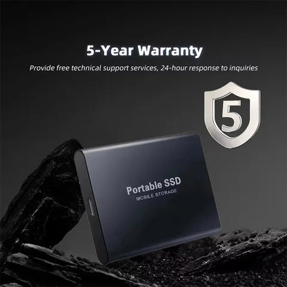 Genuine Portable SSD 1TB High Speed External Hard Drive 2TB/4TB USB 3.2 Hard Disk 16TB Mass Solid State Drive for Laptop/PC/MAC