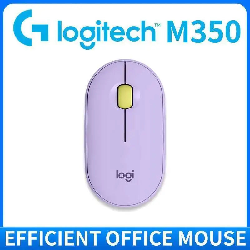 Logitech M350 POP Wireless Mouse Dual Mode Bluetooth 2.4Ghz Silent Click 18-Month Battery For PC Laptop Travel Office