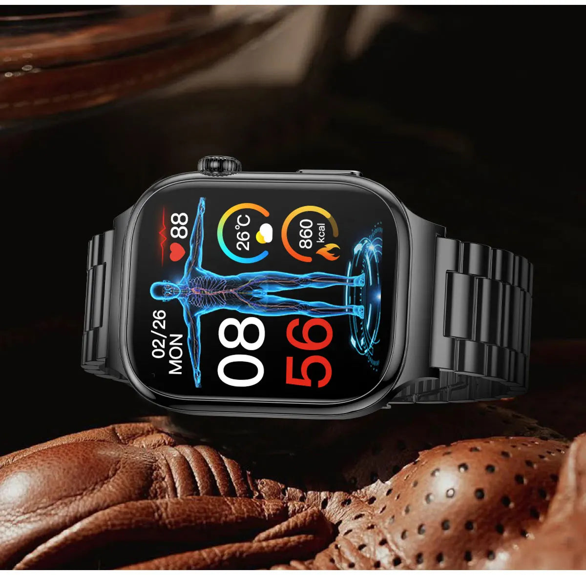 New Blood Lipids Uric Acid Blood pressure Smart Watch Men ECG+PPG Fitness Tracker Clock Heart Rate Bluetooth call Smart watches