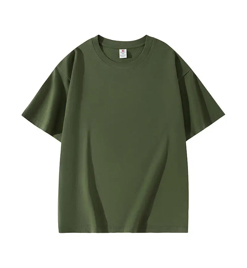 3pcs/lot Custom Workwear 100% Cotton T Shirt 220g Printed Embroidered Team Group Clothing Personalized Work Clothes Uniforms