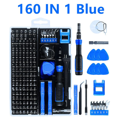 115/122/160 In 1 Precision Screwdriver Sets, Computer Repair Kit with Mini Wrench and Screw Remover,For Tablets,Watches,Iphones