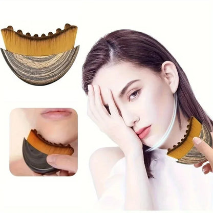 Facial Massage Brush Lymphatic Contour Care Beauty Tool with Storage Box for Facial Stimulating And Contouring