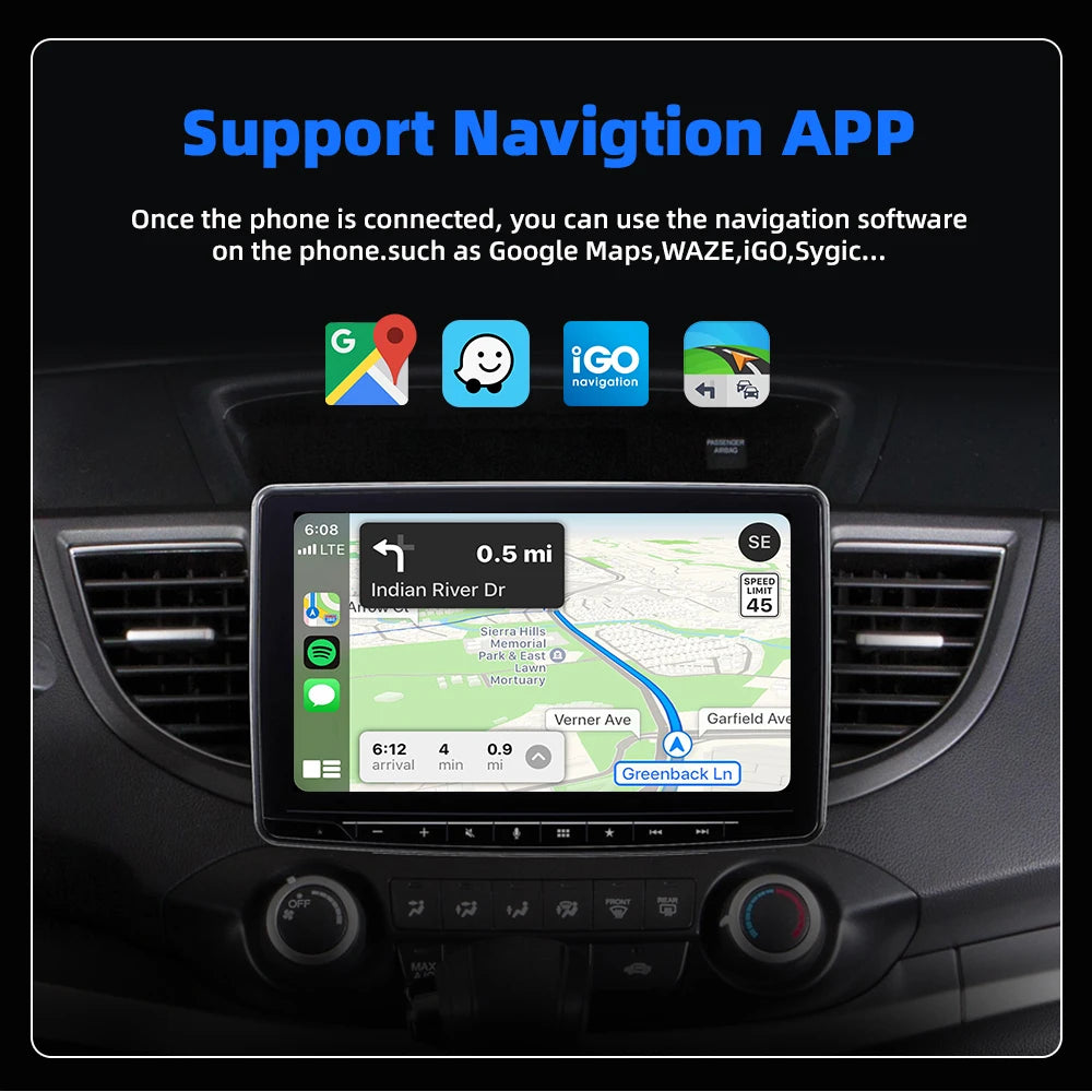 EKIY 2in1 Wireless CarPlay Adapter Wireless Android Auto Dongle AI Smart Box Car Intelligent Systems For Car With Wired CarPlay